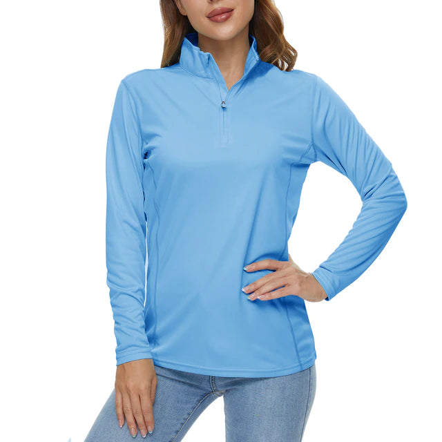 Buy Ridgeline Basa UPF 50 Womens Long Sleeve Shirt Blue XS online at