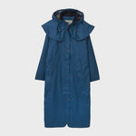 Ladies Outback Full Length Waterproof Lined Riding Raincoat - Deep Sea