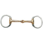 Eggbutt Snaffle Bit w/Thin Copper Mouth