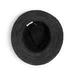 Evoke - Caroline Polyester Fedora Hat - Mix Black