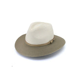 Evoke - Lexi Flexibraid ™ Fedora Hat - Ivory / Khaki