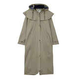 Ladies Outback Full Length Waterproof Lined Riding Raincoat - Fawn