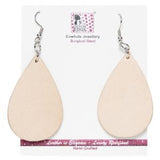 Tanzania - Cowhide Teardrop Earrings