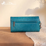 Montana West Tooled Collection Wallet - Turquoise