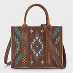 Montana West - Embroidered Aztec Tote/Crossbody