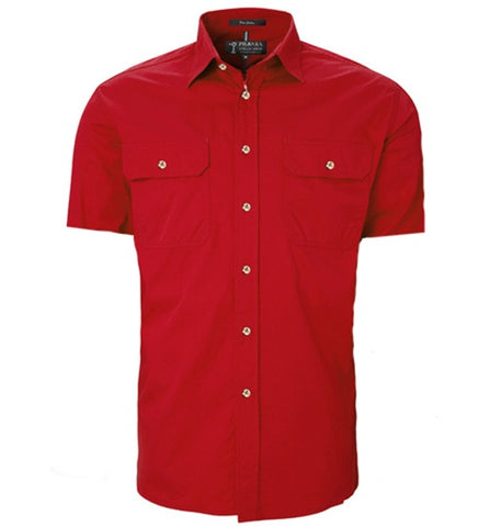 Men's Pilbara Open Front S/S Shirt