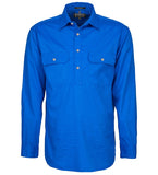 Mens Pilbara Closed Front 3/4 button - L/S Shirt - Colours 2