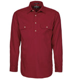 Mens Pilbara Closed Front 3/4 button L/S Shirt - Colours 1