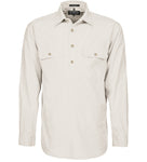 Mens Pilbara Closed Front 3/4 button L/S Shirt - Colours 1