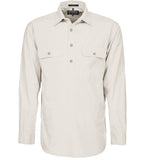 Mens Pilbara Closed Front 3/4 button L/S Shirt - Colours 1