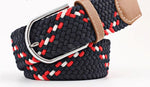 Unisex Stretch Braided Equestrian Horse Riding Belt - Multi Coloured