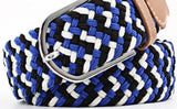 Unisex Stretch Braided Equestrian Horse Riding Belt - Multi Coloured