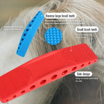 Groom-IT - 6 in 1 - Horse Brush - Sweat Scraper - Shedder