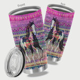 Horse Aztec - Coffee 20oz Stainless Steel Tumbler