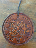 Kelley Heaney Designs - Leather Mandala Necklace